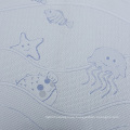 Chinese children baby cartoon underwater world fabric home textile 100% Polyester Knitted Mattress Fabric